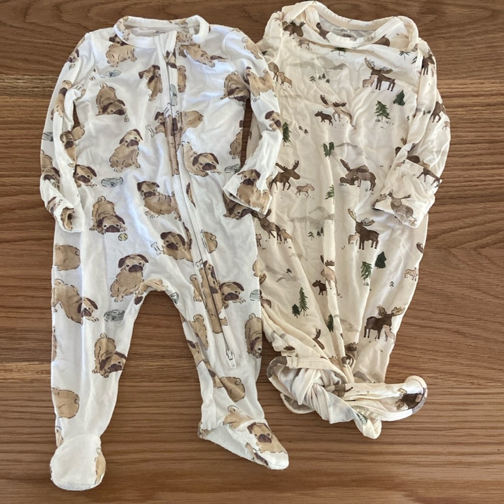 Angel Dear sleeper and gown bundle 0-3 Months